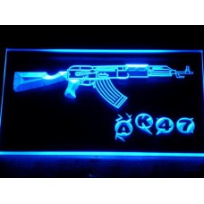 AK47 NEW KALASHNIKOV Airsoft Gun LED Neon Sign Man Cave 801-B   162137977747
